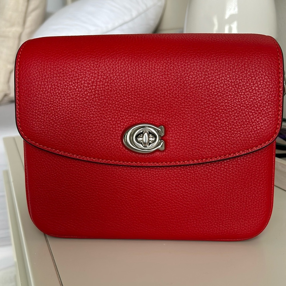 Coach Cassie 19 sport red brand new never used